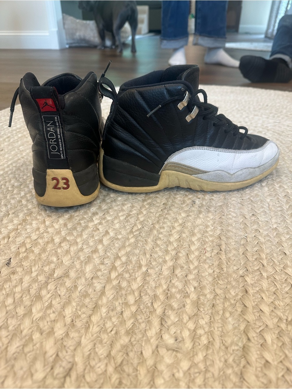 Jordan Black Interior Sneaker Detail